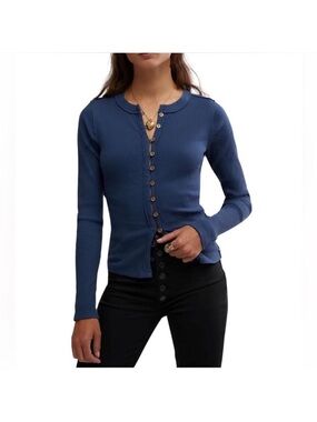 Free People It’s On Cardi Long Sleeve Top